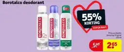 Kruidvat Borotalco deodorant aanbieding