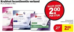 Kruidvat Kruidvat incontinentie verband aanbieding
