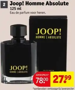 Kruidvat Joop! Homme Absolute aanbieding