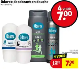 Kruidvat Odorex deodorant en douche aanbieding