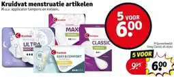 Kruidvat Kruidvat menstruatie artikelen aanbieding