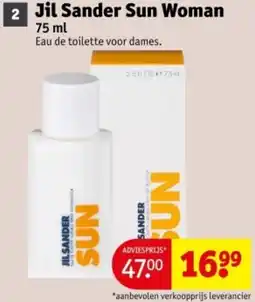 Kruidvat Jil Sander Sun Woman aanbieding