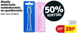 Kruidvat Hismile elektrische tandenborstels en opzetborstels aanbieding