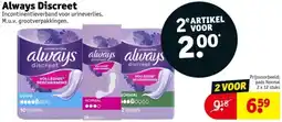 Kruidvat Always Discreet aanbieding