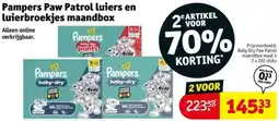 Kruidvat Pampers Paw Patrol luiers en luierbroekjes maandbox aanbieding