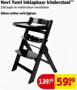 Kruidvat Novi Yumi inklapbaar kinderstoel aanbieding