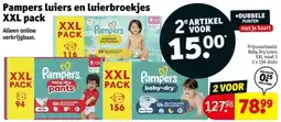 Kruidvat Pampers luiers en luierbroekjes XXL pack aanbieding