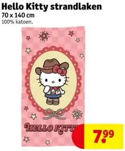 Kruidvat Hello Kitty strandlaken aanbieding