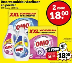 Kruidvat Omo wasmiddel vloeibaar en poeder aanbieding