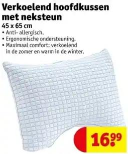 Kruidvat Verkoelend hoofdkussen met neksteun aanbieding