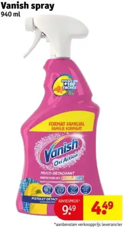 Kruidvat Vanish spray aanbieding
