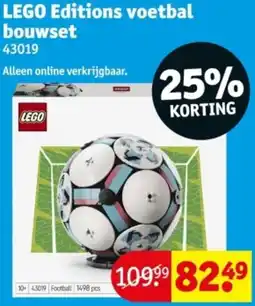 Kruidvat LEGO Editions voetbal bouwset aanbieding