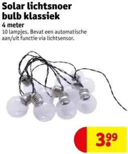 Kruidvat Solar lichtsnoer bulb klassiek aanbieding
