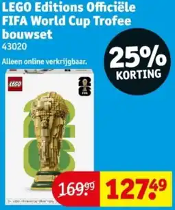 Kruidvat LEGO Editions Officiële FIFA World Cup Trofee bouwset aanbieding