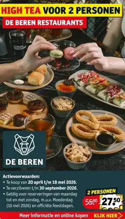 Kruidvat De beren restaurants aanbieding