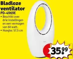 Kruidvat Bladloze ventilator PD-4969E aanbieding