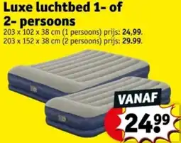 Kruidvat Luxe luchtbed 1 of 2-persoons aanbieding