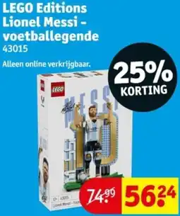 Kruidvat LEGO Editions Lionel Messi - voetballegende aanbieding