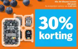 Albert Heijn Alle AH Blauwe bessen aanbieding