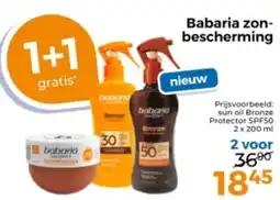 Trekpleister Babaria zonbescherming aanbieding