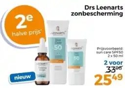 Trekpleister Drs Leenarts zonbescherming aanbieding
