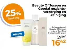 Trekpleister Beauty Of Joseon en Goodal gezichtsverzorging en reiniging aanbieding