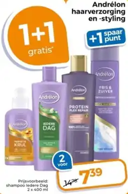 Trekpleister Andrélon haarverzorging en styling aanbieding