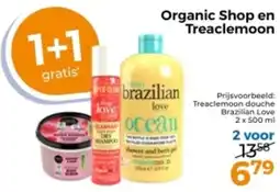 Trekpleister Organic Shop en Treaclemoon aanbieding