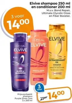 Trekpleister Elvive shampoo en conditioner aanbieding