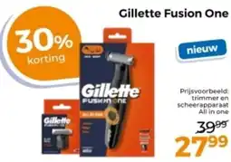 Trekpleister Gillette Fusion One aanbieding