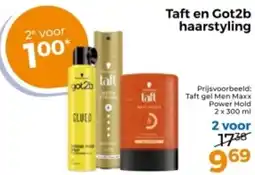 Trekpleister Taft en GotZb haarstyling aanbieding