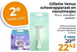Trekpleister Gillette Venus scheerapparaat en navulmesjes aanbieding