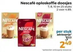 Trekpleister Nescafé oploskoffie doosjes aanbieding