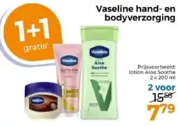 Trekpleister Vaseline hand en bodyverzorging aanbieding