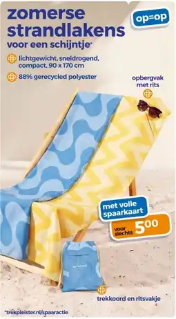 Trekpleister Zomerse strandlakens aanbieding