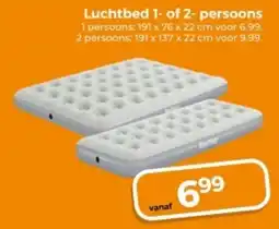 Trekpleister Luchtbed 1 of 2-persoons aanbieding