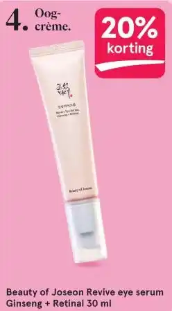 Etos Beauty of Joseon Revive eye serum Ginseng + Retinal 30 ml aanbieding