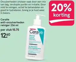 Etos CeraVe anti-onzuiverheden reiniger 236 ml aanbieding