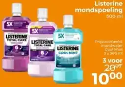 Trekpleister Listerine mondspoeling aanbieding