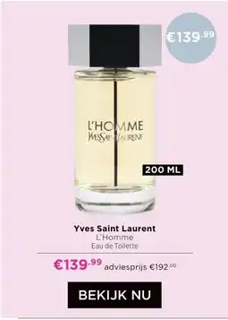 ICI Paris XL Yves Saint Laurent L'Homme Eau de Toilette aanbieding