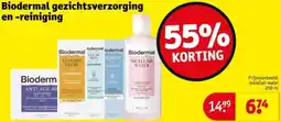 Kruidvat Biodermal gezichtsverzorging en reiniging aanbieding