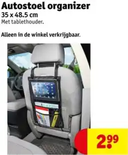 Kruidvat Autostoel organizer aanbieding