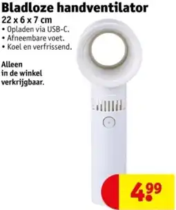 Kruidvat Bladloze handventilator aanbieding