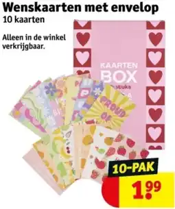 Kruidvat Wenskaarten met envelop aanbieding