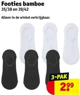 Kruidvat Footies bamboe aanbieding