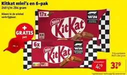 Kruidvat Kitkat mini's en 6-pak aanbieding