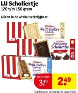 Kruidvat LU Scholiertje aanbieding