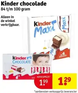 Kruidvat Kinder chocolade aanbieding