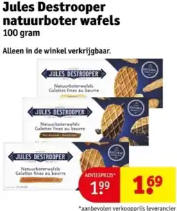 Kruidvat Jules Destrooper natuurboter wafels aanbieding