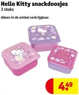 Kruidvat Hello Kitty snackdoosjes aanbieding